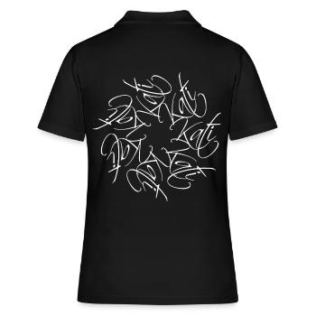 Kati Nom Nom Mandala - Polo Femme - noir - Dos - Ailine (174cm)