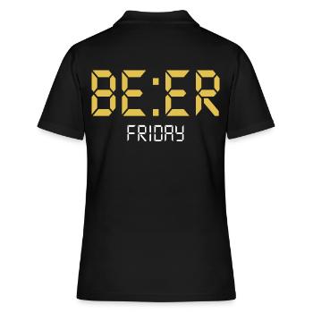 BIÈRE Vendredi - Polo Femme - noir - Dos - Ailine (174cm)