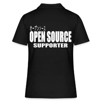 LUZILLION CODER COUTURE, PARTISAN DE L’OPEN SOURCE - Polo Femme - noir - Dos - Ailine (174cm)