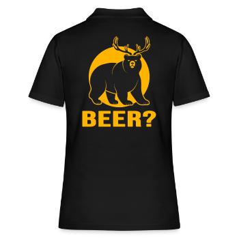 Beer Beer Garden Toast « bière naturelle » - Polo Femme - noir - Dos - Ailine (174cm)