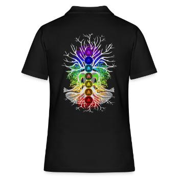 Harmonie des chakras - Polo Femme - noir - Dos - Ailine (174cm)