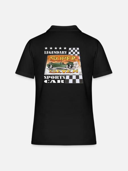 Super Sport Car Comic Legend Gift - Women's Polo Shirt - black