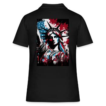 Lady Liberty New York Artwork USA - Polo Femme - noir - Dos - Ailine (174cm)