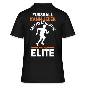 Leichtathletik - Frauen Polo Shirt - Schwarz - Hinten - Ailine (174cm)