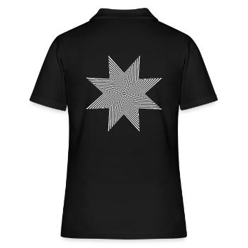 Illusion d’étoiles - Polo Femme - noir - Dos - Ailine (174cm)