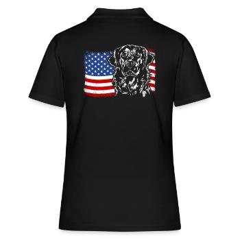 Golden Retriever America Flag Dogs Wilsigns - Polo Femme - noir - Dos - Ailine (174cm)