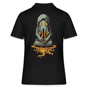 Monstre visqueux tentacule d’Halloween - Polo Femme - noir - Dos - Ailine (174cm)