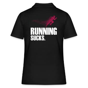 Courir Sucks - Polo Femme - noir - Dos - Ailine (174cm)