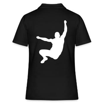 Saut en longueur Sport - Polo Femme - noir - Dos - Ailine (174cm)