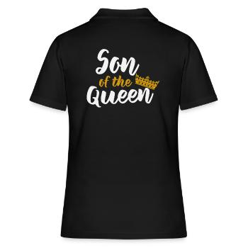 Son of Queen - Frauen Polo Shirt - Schwarz - Hinten - Ailine (174cm)