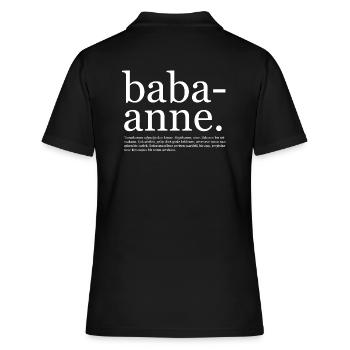 Babaanne Signification Grand-mère lügat Vieux mots turcs - Polo Femme - noir - Dos - Ailine (174cm)