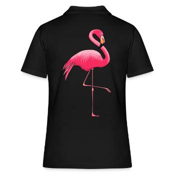 Flamingo Pink - Polo Femme - noir - Dos - Ailine (174cm)