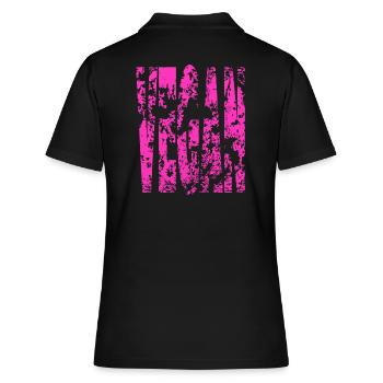 Vegan, Vegan, Nutrition, Chemise, Sweatshirt, tasse, - Polo Femme - noir - Dos - Ailine (174cm)