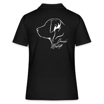 DANISH MASTIFF Profil Hunde Hund Wilsigns - Frauen Polo Shirt - Schwarz - Hinten - Ailine (174cm)