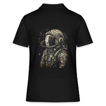 Astronaute au look rétro - Polo Femme - noir - Dos - Ailine (174cm)