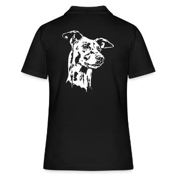 GREYHOUND Portrait Greyhound Greyhounds Wilsigns - Polo Femme - noir - Dos - Ailine (174cm)