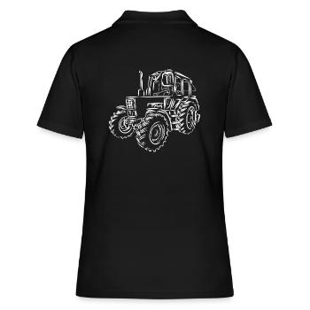 Tractor Belarus MTS 82 - Women's Polo Shirt - black - Back - Ailine (174cm)