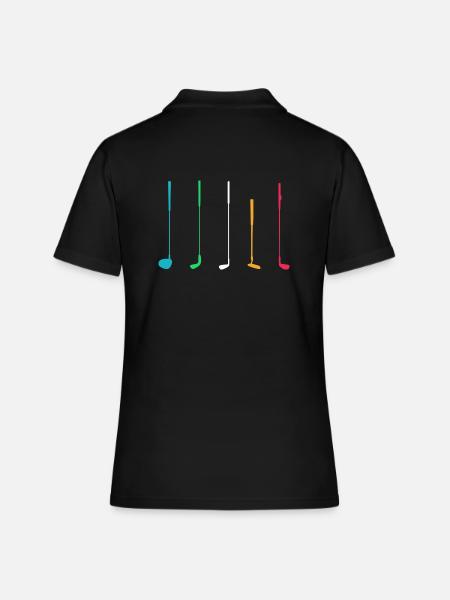 Golf Golf Club Golf Golf Joueurs de golf - Polo Femme - noir