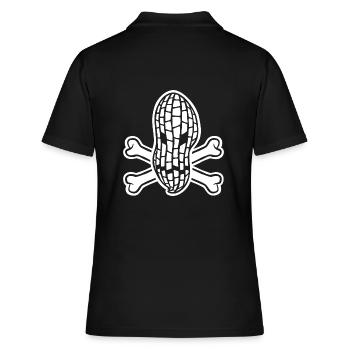 Erdnuss Allergie - Allergisch gegen Erdnüsse - Frauen Polo Shirt - Schwarz - Hinten - Ailine (174cm)