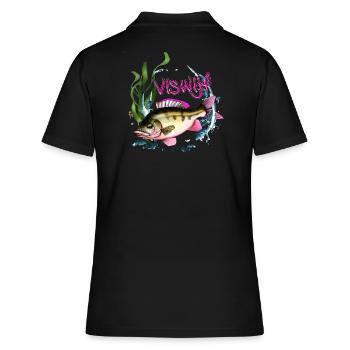 Femme de mer robuste Découvrez le style perche maritime! - Polo Femme - noir - Dos - Ailine (174cm)