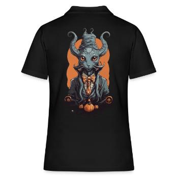 Halloween Magicien Monstre Créature Magique - Polo Femme - noir - Dos - Ailine (174cm)