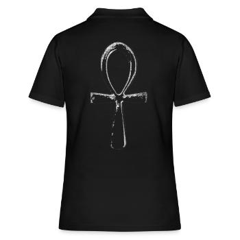 ankh bdsm croix chrétien - Polo Femme - noir - Dos - Ailine (174cm)