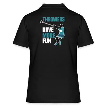 Leichtathletik - Frauen Polo Shirt - Schwarz - Hinten - Ailine (174cm)