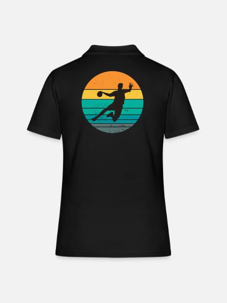 Handball, Handballfan, Handball spielen - Frauen Polo Shirt - Schwarz
