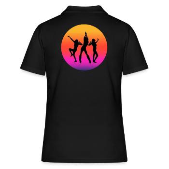 diso, fan de disco, musique disco - Polo Femme - noir - Dos - Ailine (174cm)