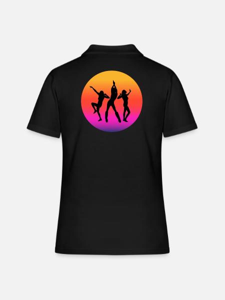 diso, fan de disco, musique disco - Polo Femme - noir