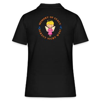 MoS Logo 2024 - Frauen Polo Shirt - Schwarz - Hinten - Ailine (174cm)