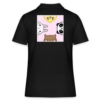 Animaux mignons - Polo Femme - noir - Dos - Ailine (174cm)