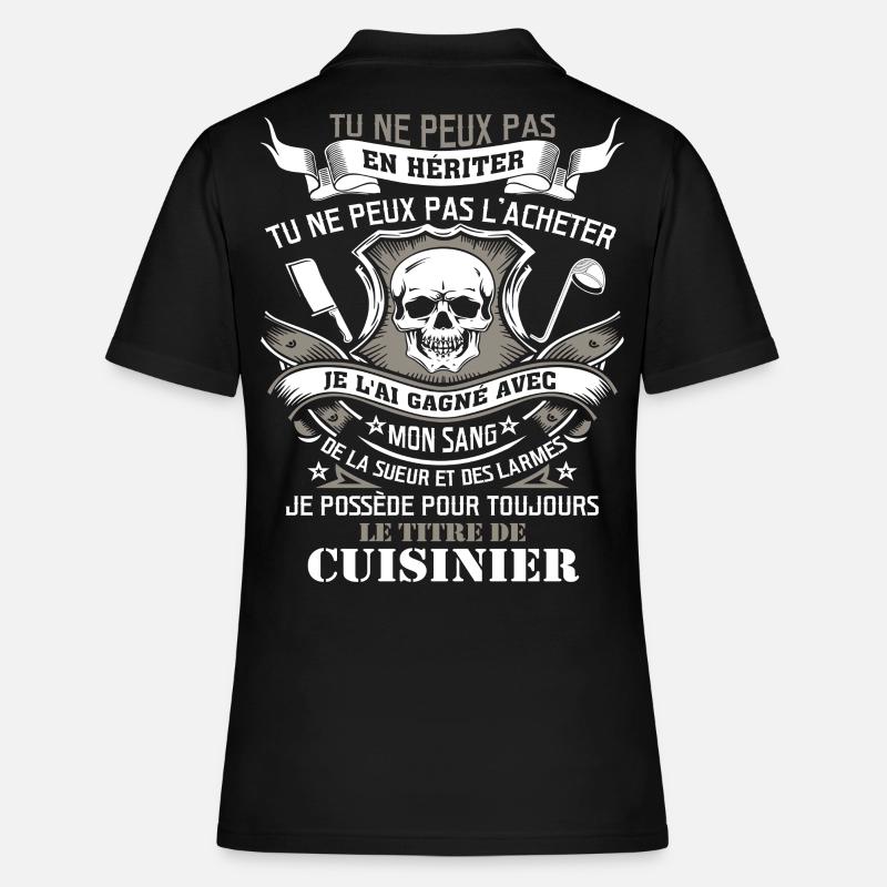Tee Shirt Cuisinier - Women's Polo Shirt - black