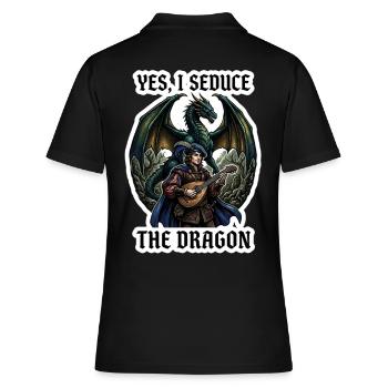 Yes I Seduce The Dragon Bard RPG Art - Polo Femme - noir - Dos - Ailine (174cm)