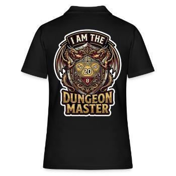 Je suis le maître du jeu Dragon D20 Art - Polo Femme - noir - Dos - Ailine (174cm)