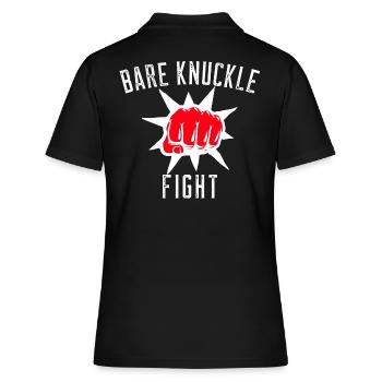 COMBAT DE KNUCKLE - Polo Femme - noir - Dos - Ailine (174cm)