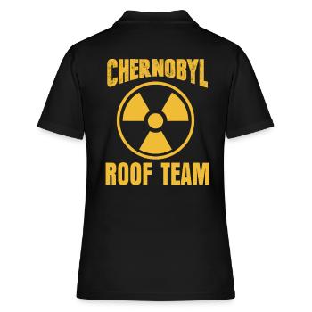 Chernobyl Radioaktiv - Frauen Polo Shirt - Schwarz - Hinten - Ailine (174cm)