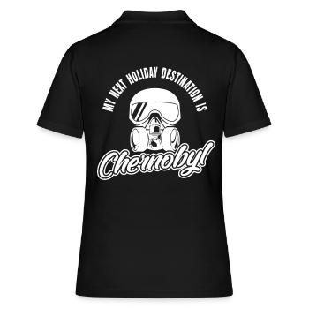 Tchernobyl touristique - Polo Femme - noir - Dos - Ailine (174cm)