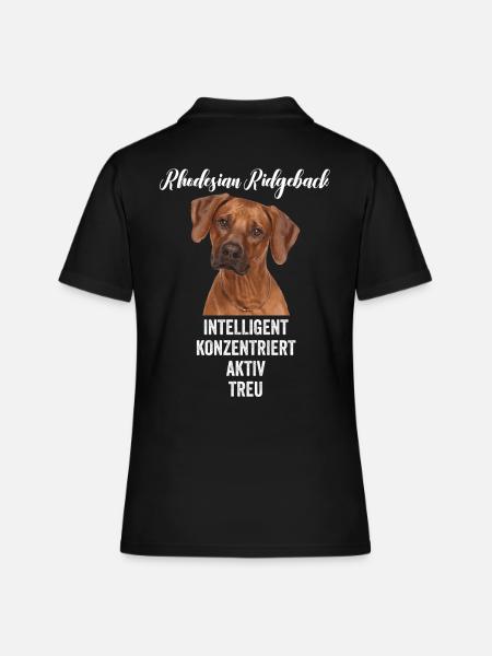 Rhodesian Ridgeback Hund - Frauen Polo Shirt - Schwarz