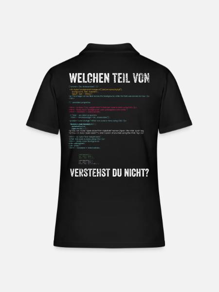 Programmierer - Frauen Polo Shirt - Schwarz