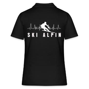 Pistes de ski alpin - Polo Femme - noir - Dos - Ailine (174cm)