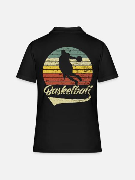 Cadeau de club d'athlète de basket-ball - Polo Femme - noir