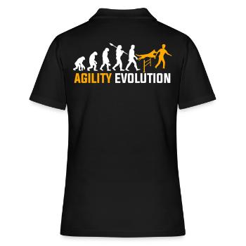 Agility Evolution - Frauen Polo Shirt - Schwarz - Hinten - Ailine (174cm)