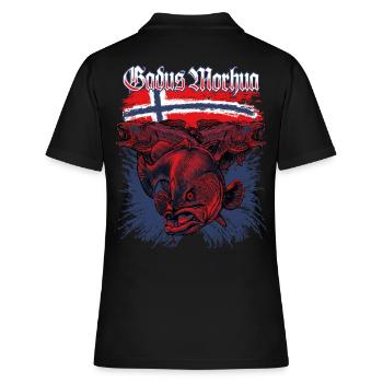 GADUS MORHUA - Cod - Norway - Women's Polo Shirt - black - Back - Ailine (174cm)