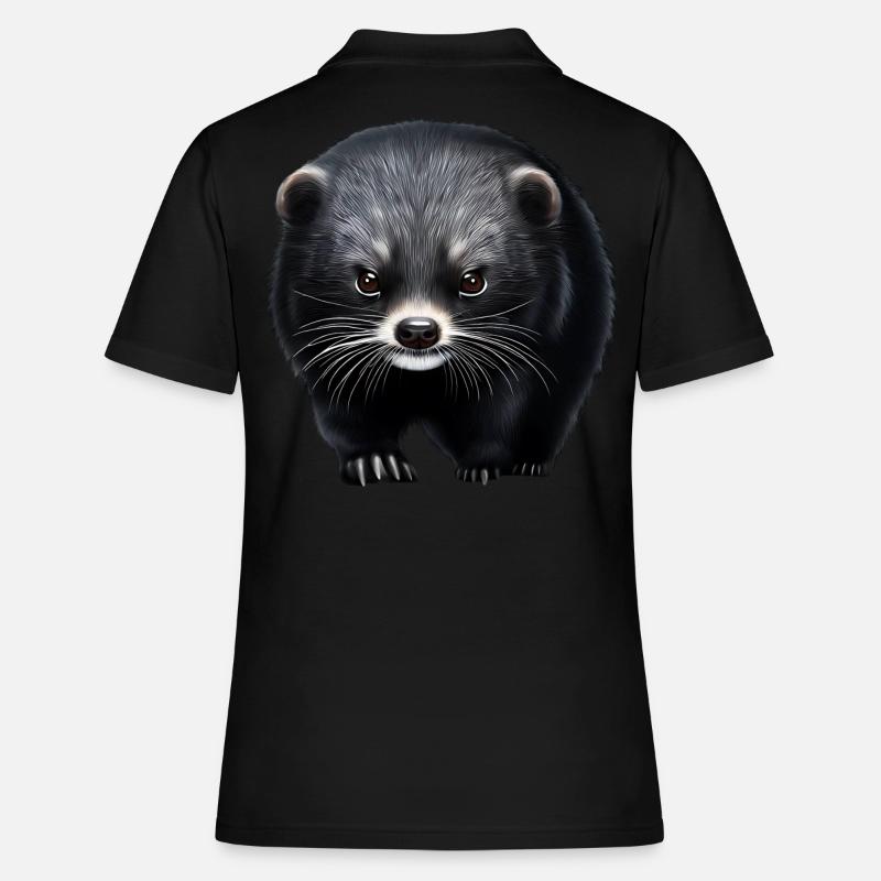 Binturong intrigant - Polo Femme - noir