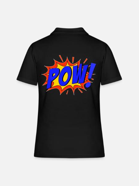 POW Comic Pow ! - Polo Femme - noir