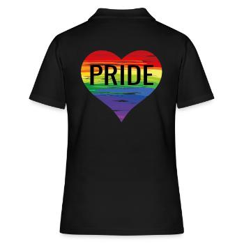 Gay pride - Polo Femme - noir - Dos - Ailine (174cm)