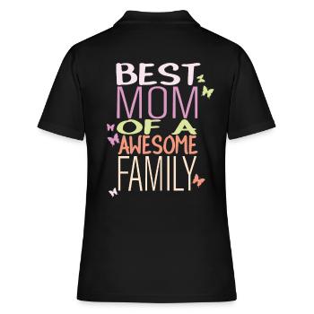 Meilleure maman - Polo Femme - noir - Dos - Ailine (174cm)