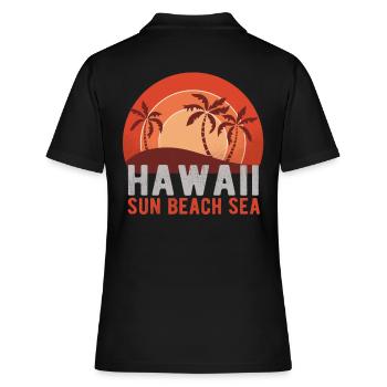Hawaii - Polo Femme - noir - Dos - Ailine (174cm)