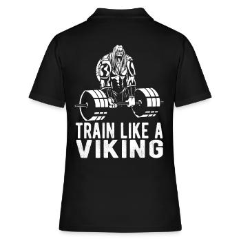 Bodybuilder viking - Polo Femme - noir - Dos - Ailine (174cm)